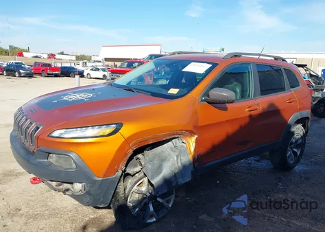 2015 Jeep Cherokee Trailhawk z USA, uszkodzony, nr VIN 1C4PJMBS2FW785225